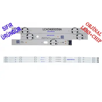 LG, 43UJ630V, 43UJ701V, 43UJ651V, 43LJ5500, 43UJ6560, 43UJ6300, 43UJ710V, 43LJ594V, 43LJ641V, 43UK6470, 43UK6300, LED BAR, BACKLIGHT, PANEL LEDLERİ  LED BAR