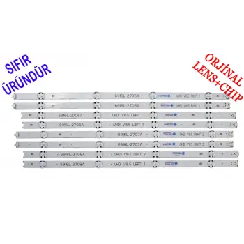 LG, 49UH610V, 49UH603V, 49LH590V, LED BAR, BACKLIGHT, 6916L-2708A, 6916L-2707A, 6916L-2706A, 6916L-2705A, 49 V16.5 SIFIR LED BAR PANEL LEDLERİ