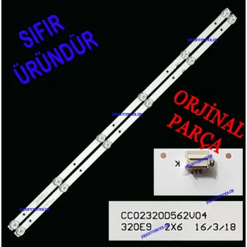 NAVITECH, LD-3220HD, LED BAR, BACKLIGHT, CC02320D562V07, 320L(320E9) 2x6 6S1P 1210, T0618013 C37B 171107 LQ, VVH32L144G22LTY