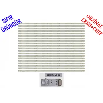 SONY, KD-65XH9505, XBR-65X950H, LB65082 V0_05, LED BAR BACKLIGHT, PANEL LEDLERİ