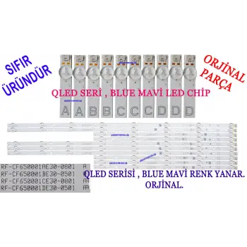 VESTEL 65Q9900, 65QA9700 LED BAR, REGAL 65R854UQ LED BAR, TOSHIBA, TOSHIBA 65QA5D63DT, LED BAR, RF-CF650001AE30-0801, RF-CF650001CE30-0801, RF-CF650001DE30-0501, RF-CF650001BE30-0501