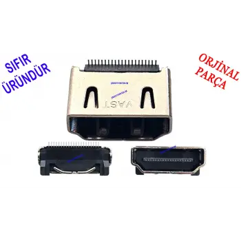 VESTEL, TİPİ, HDMI, SOKET, TELEVİZYON, DİK, ORJİNAL, DİK, HDMİ SOKET, 19PIN
