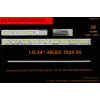 LG, Innotek 23.6INCH 7020PKG 36EA Rev0.2, 130128, NFT-ME9, VES236WNEC-01, 24PH5030, SEG 24 , 242226B, TV LED BAR