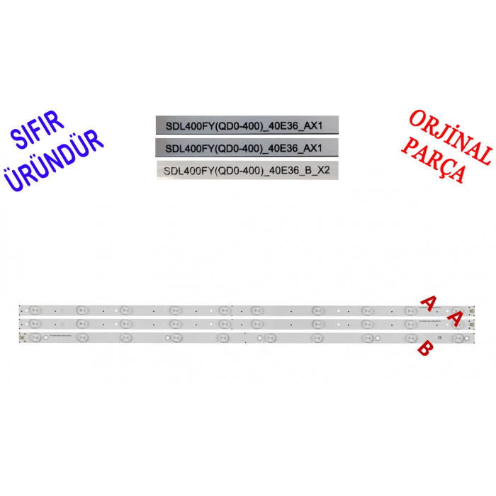 Next YE-4036, Led Bar, SDL400FY(QD0-400)_40E36_B_X2, SDL400FY(QD0