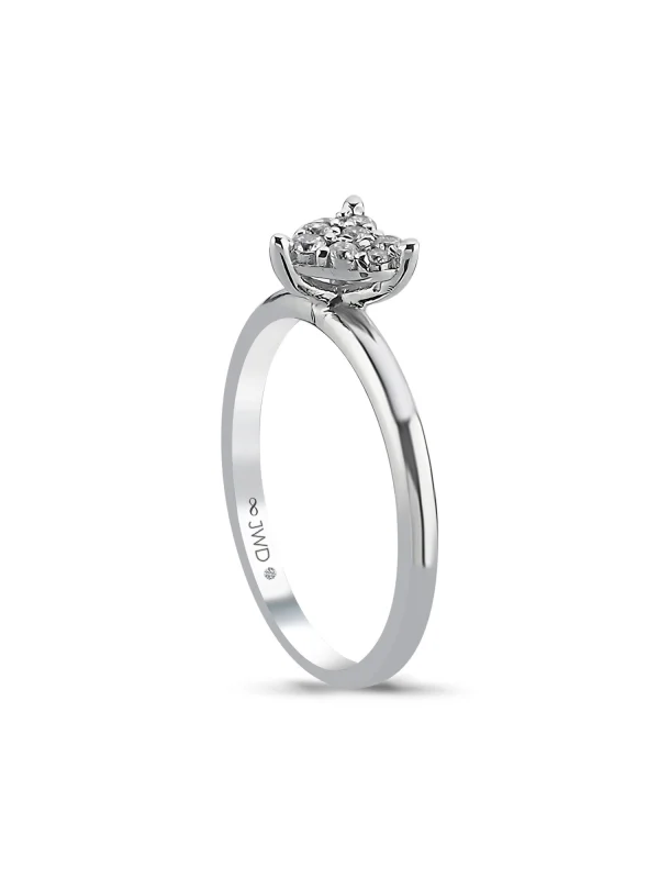 0.12 Ct F SI 2.45 gr 14 K JWD Pırlanta Tasarım Yüzük