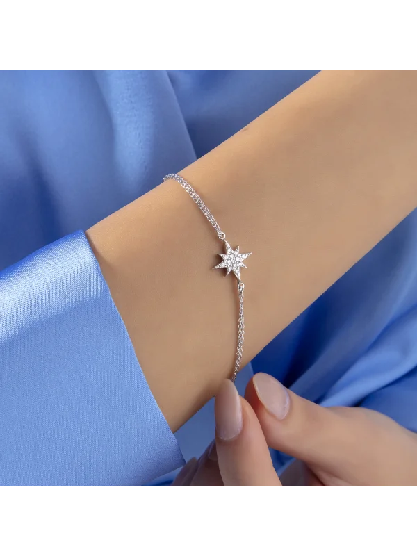 0.15 Ct F SI 2.49 gr 14 K JWD Pırlanta Bileklik