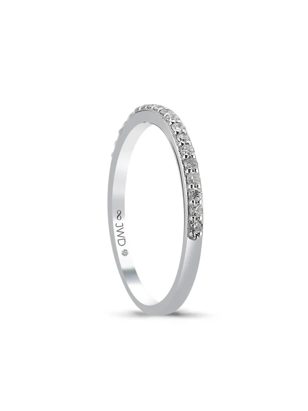 0.20 Ct F Vs-SI 1.59 gr 14 K JWD Pırlanta Yarım Tur Yüzük