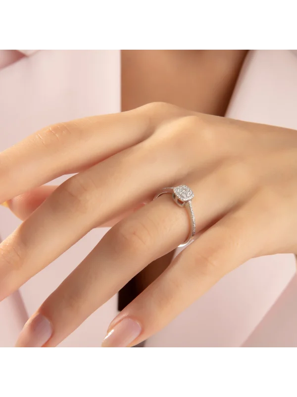 0.23 Ct F SI 2.08 gr 14 K JWD Pırlanta Tasarım Yüzük