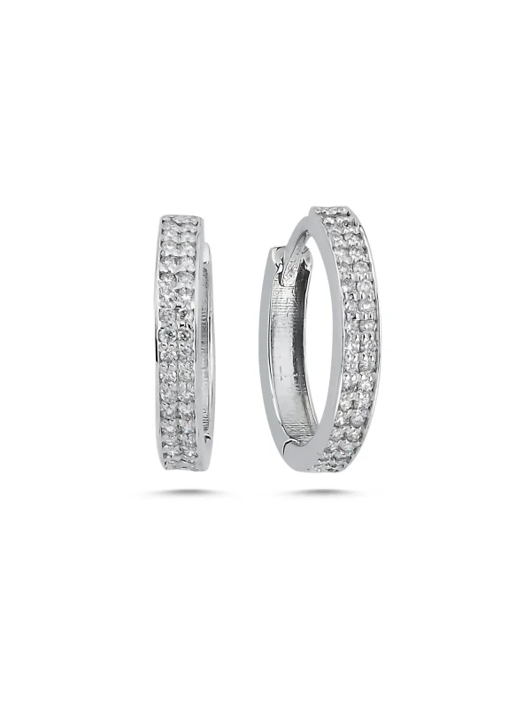 0.25 Ct F Vs-SI 1.73 gr 14 K JWD Pırlanta Halka Küpe