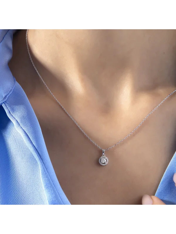 0.25 Ct F SI 2.38 gr 14 K JWD Pırlanta Tasarım Kolye