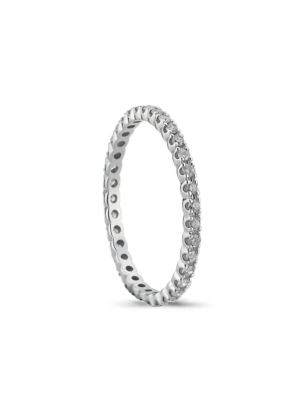 0.31 Ct F SI 0.92 gr 14 K JWD Pırlanta Tam Tur Yüzük