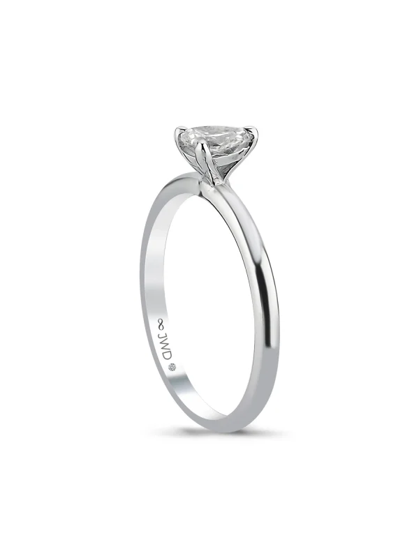 0.31 Ct F SI 2.12 gr 14 K JWD Pırlanta Damla Yüzük