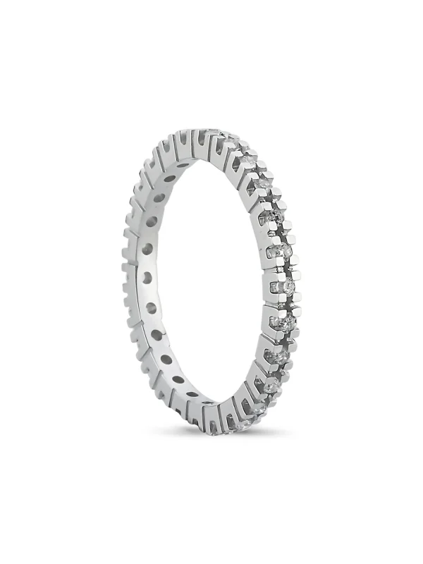 0.32 Ct F SI 1.97 gr 14 K JWD Pırlanta Tam Tur Yüzük