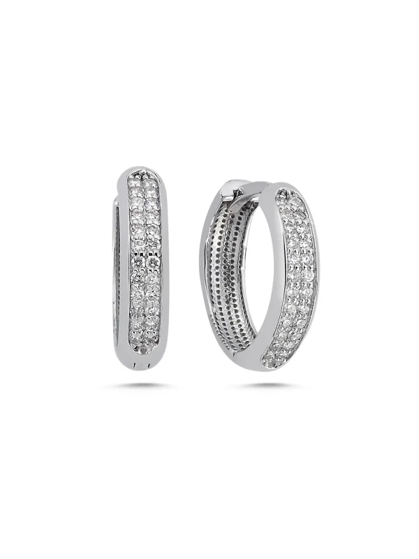 0.32 Ct F Vs-SI 2.64 gr 14 K JWD Pırlanta Halka Küpe