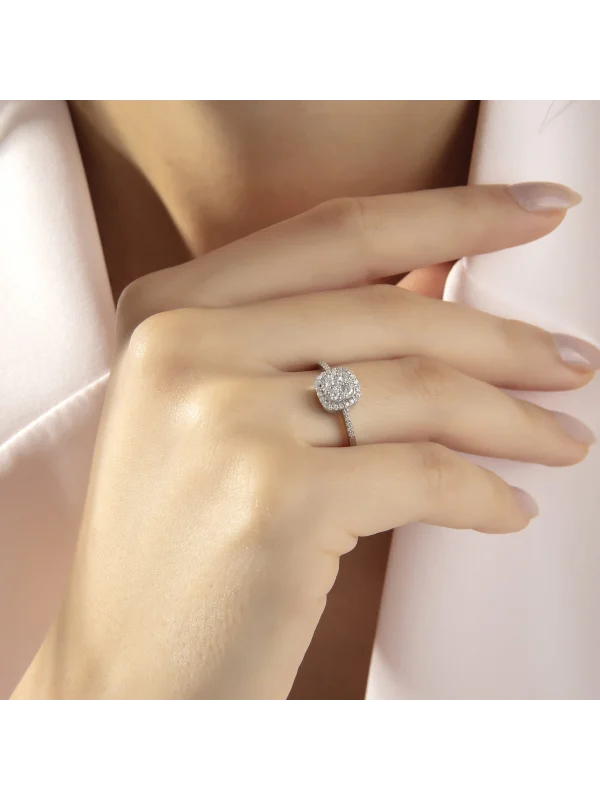 0.33 Ct F SI 2.17 gr 14 K JWD Pırlanta Tasarım Yüzük