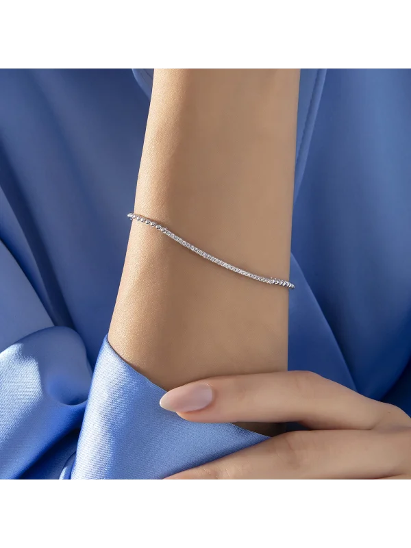 0.35 Ct F SI 5.17 gr 14 K JWD Pırlanta Bileklik