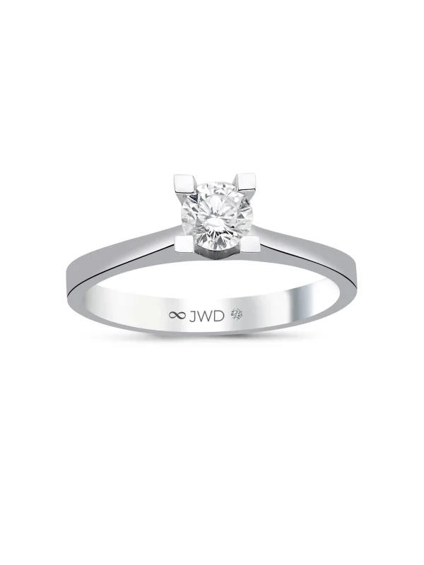 0.40 Ct F SI 2.72 gr 14 K JWD Pırlanta Tek Taş Yüzük