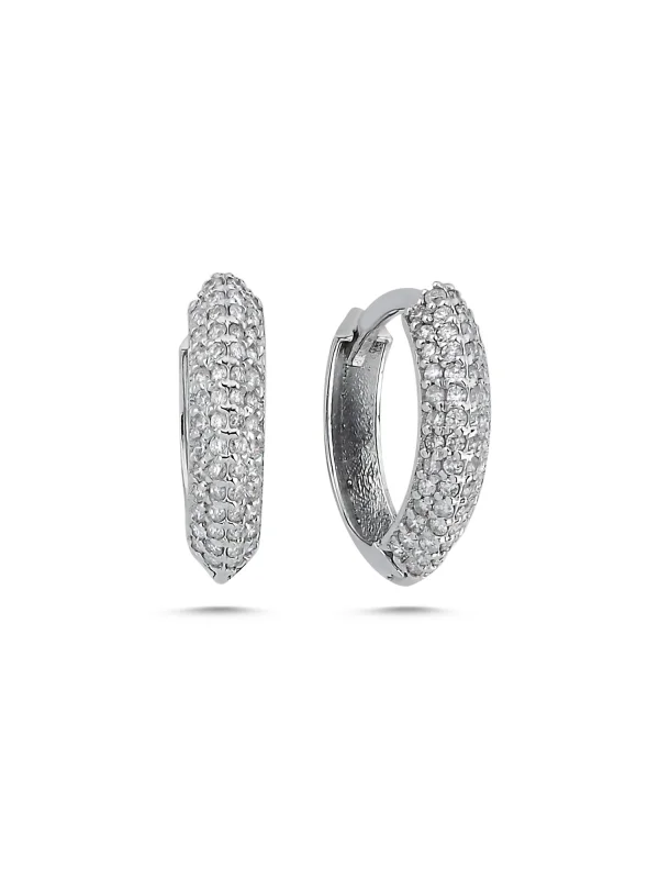 0.45 Ct F Vs-SI 1.71 gr 14 K JWD Pırlanta Halka Küpe