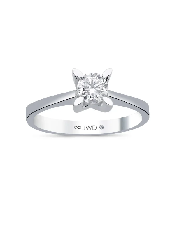 0.46 Ct F SI 2.94 gr 14 K JWD Pırlanta Tek Taş Yüzük