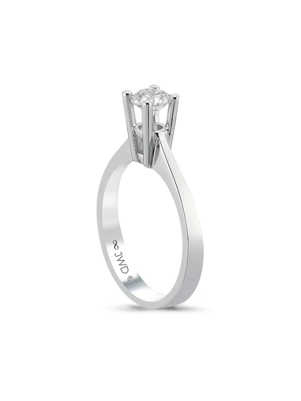 0.52 Ct F SI 3.33 gr 14 K JWD Pırlanta Tek Taş Yüzük