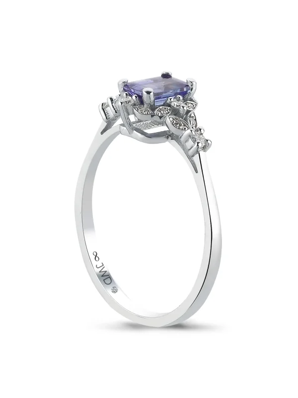 0,69CT JWD PIRLANTA TANZANİT YÜZÜK