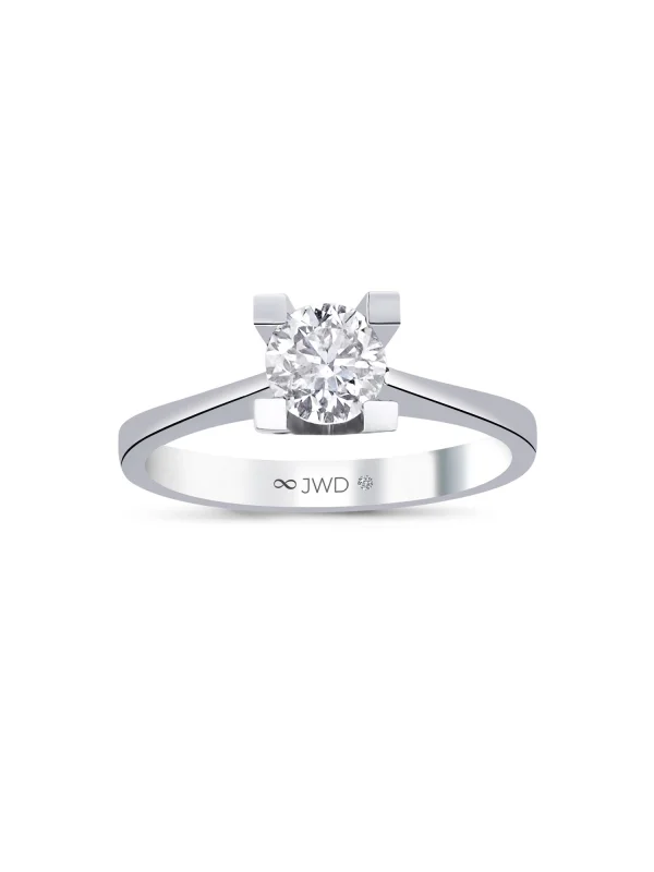 0.70 Ct F SI 3.25 gr 14 K JWD Pırlanta Tek Taş Yüzük