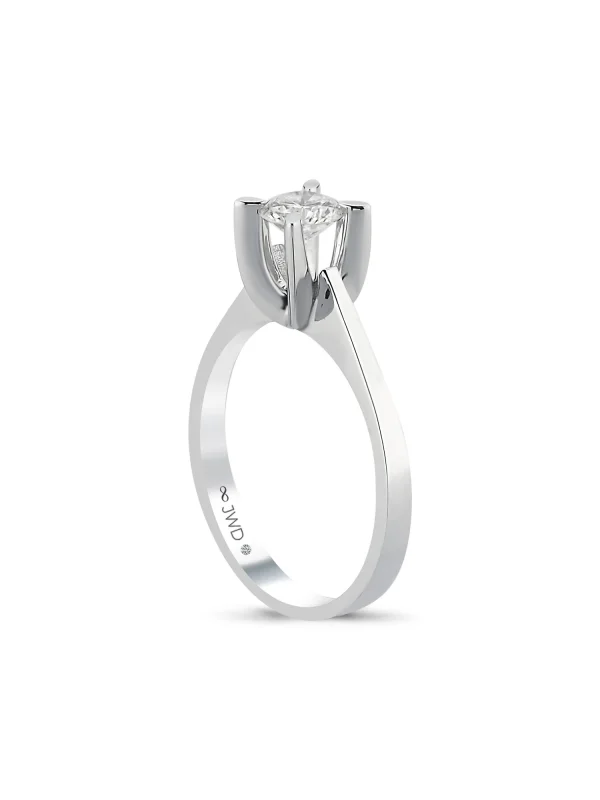 0.81 Ct F SI 3.55 gr 14 K JWD Pırlanta Tek Taş Yüzük
