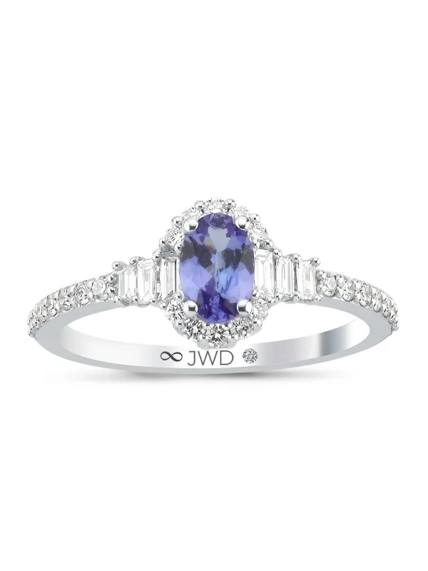 0,81CT JWD PIRLANTA TANZANİT YÜZÜK