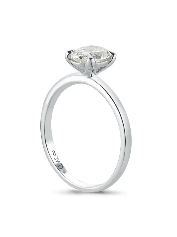 1,02CT F SI JWD PIRLANTA OVAL TEKTAŞ YÜZÜK