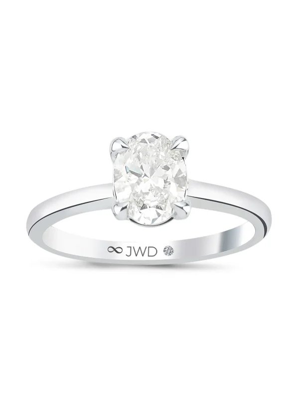 1,02CT F SI JWD PIRLANTA OVAL TEKTAŞ YÜZÜK