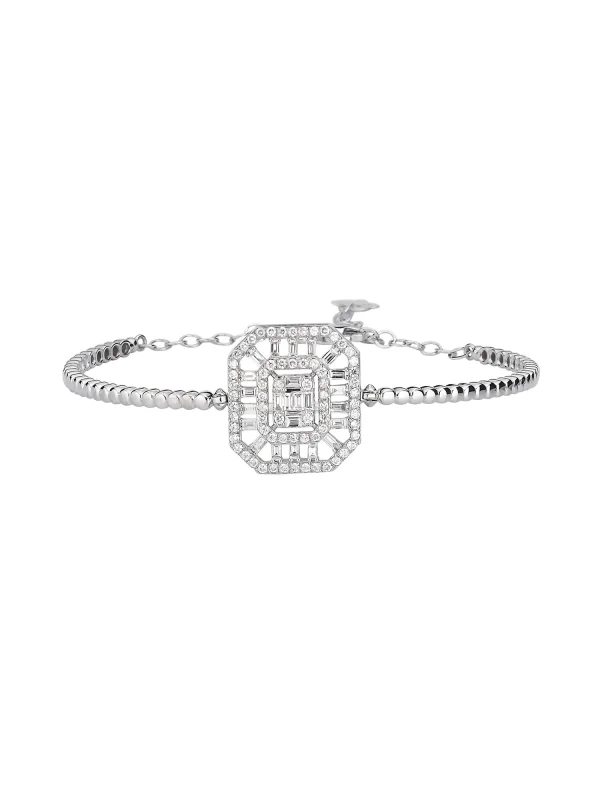 1.06 Ct F Si 8.44 gr 14 K JWD Pırlanta Baget Kelepçe