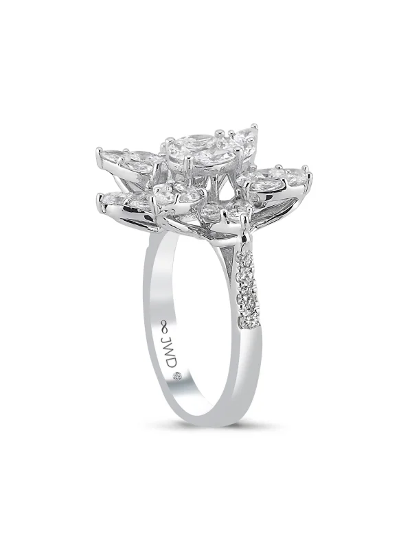1.08 Ct F SI 5.67 gr 14 K JWD Pırlanta Tasarım Yüzük