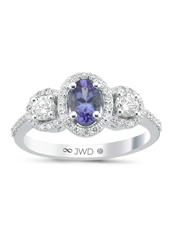 1,11CT JWD PIRLANTA TANZANİT YÜZÜK