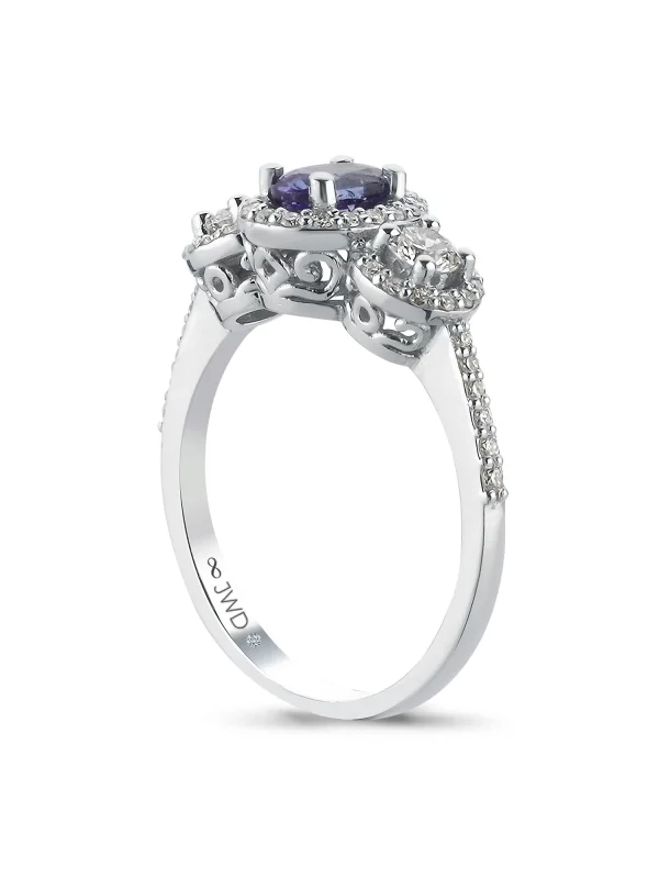 1,11CT JWD PIRLANTA TANZANİT YÜZÜK