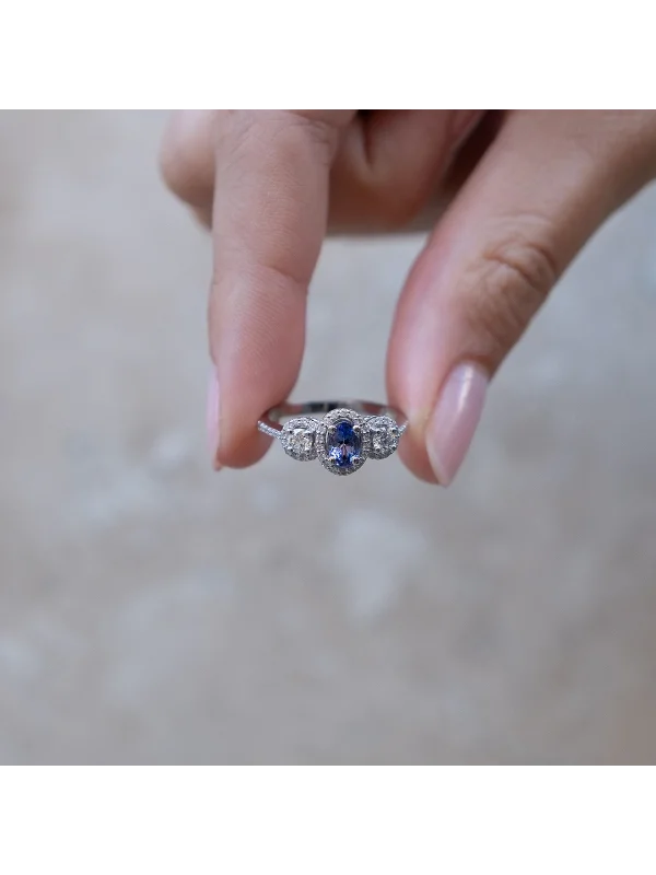 1,11CT JWD PIRLANTA TANZANİT YÜZÜK