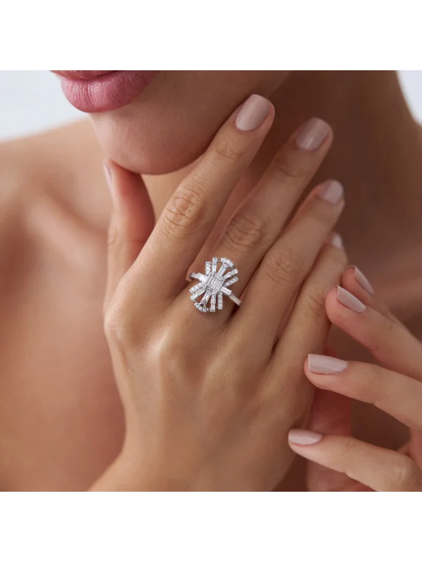 1.14 Ct F SI Pırlanta Tasarım Yüzük