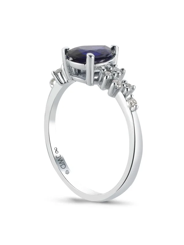 1,15CT JWD PIRLANTA SAFİR YÜZÜK