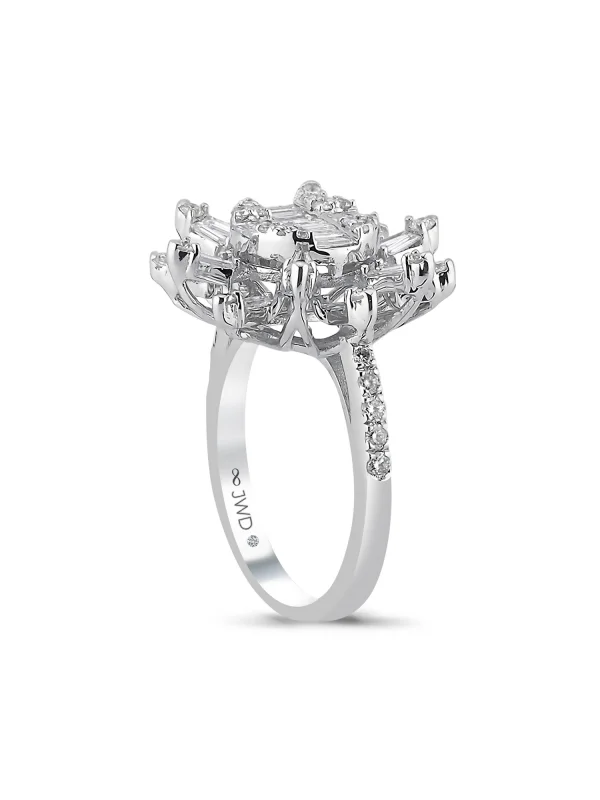 1.18 Ct F SI 4.91 gr 14 K JWD Pırlanta Tasarım Yüzük