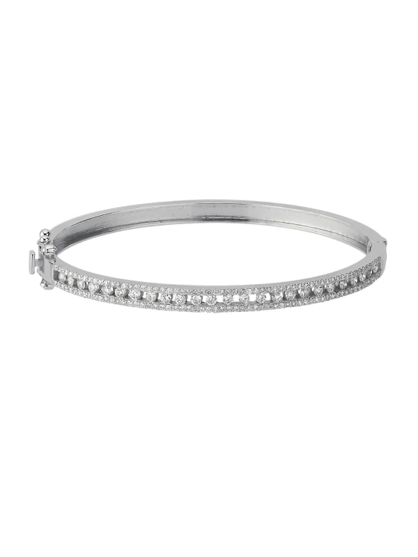 1.28 Ct F SI 12.66 gr 14 K JWD Pırlanta Kelepçe