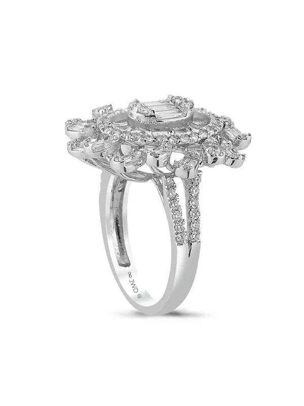 1.46 Ct F SI 6.60 gr 14 K JWD Pırlanta Tasarım Yüzük