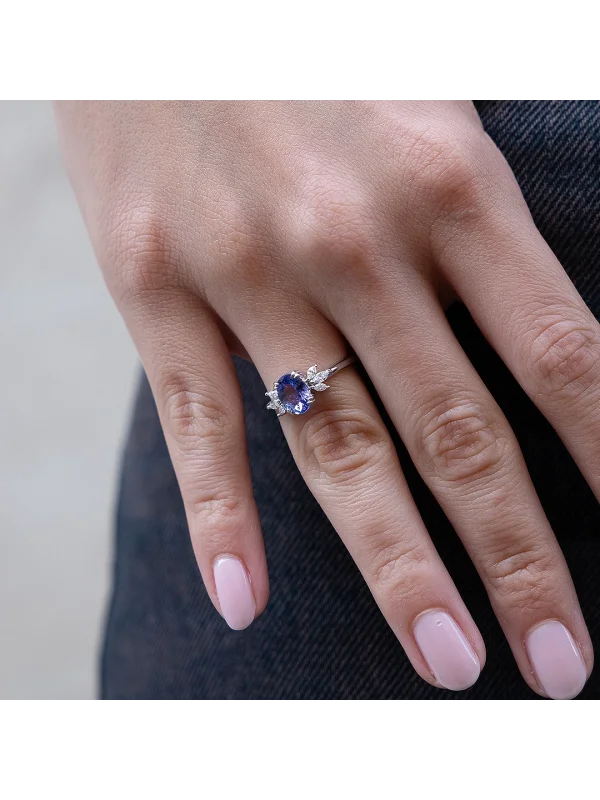 1,52CT JWD PIRLANTA TANZANİT YÜZÜK