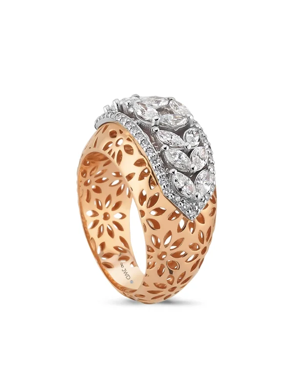 1.53 Ct F SI 5.57 gr 14 K JWD Pırlanta Tasarım Yüzük