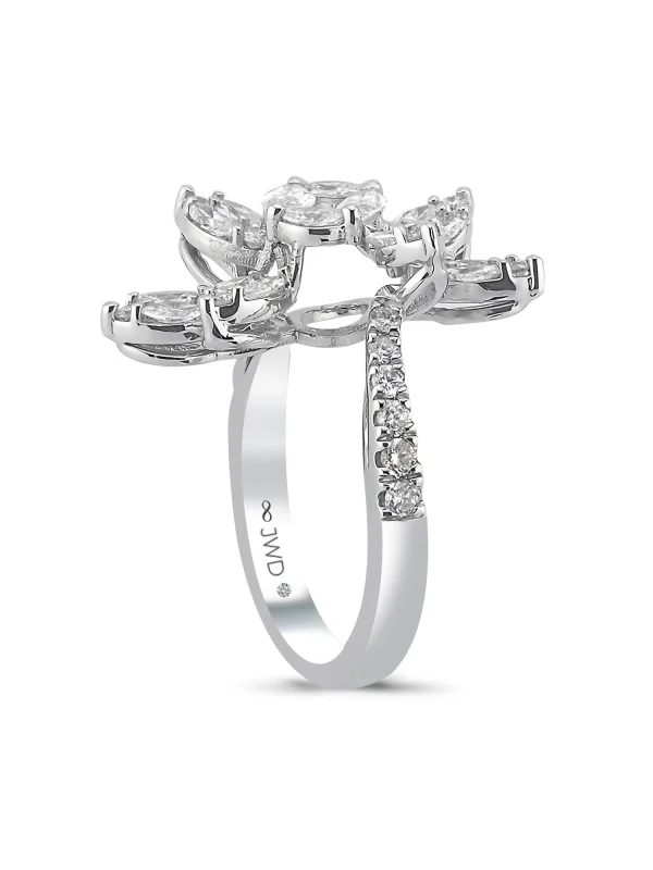 1.62 Ct F SI 5.72 gr 14 K JWD Pırlanta Tasarım Yüzük