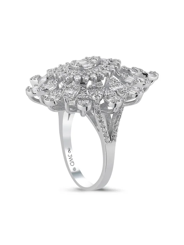 1.62 Ct F SI 8.11 gr 14 K JWD Pırlanta Tasarım Yüzük