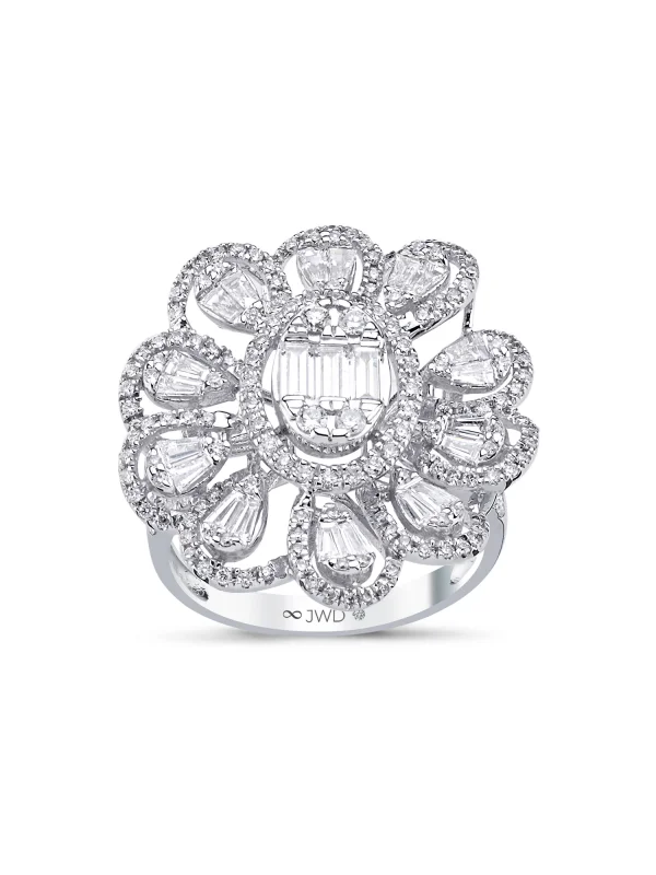 1.70 Ct F SI Pırlanta Tasarım Yüzük