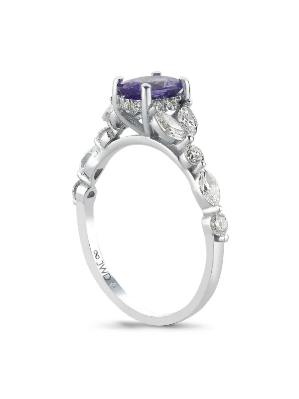 1,76CT JWD PIRLANTA TANZANİT YÜZÜK