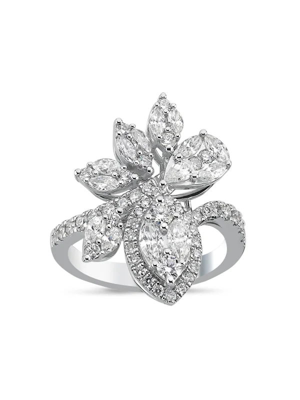 1.78 Ct F SI 6.18 gr 14 K JWD Pırlanta Tasarım Yüzük