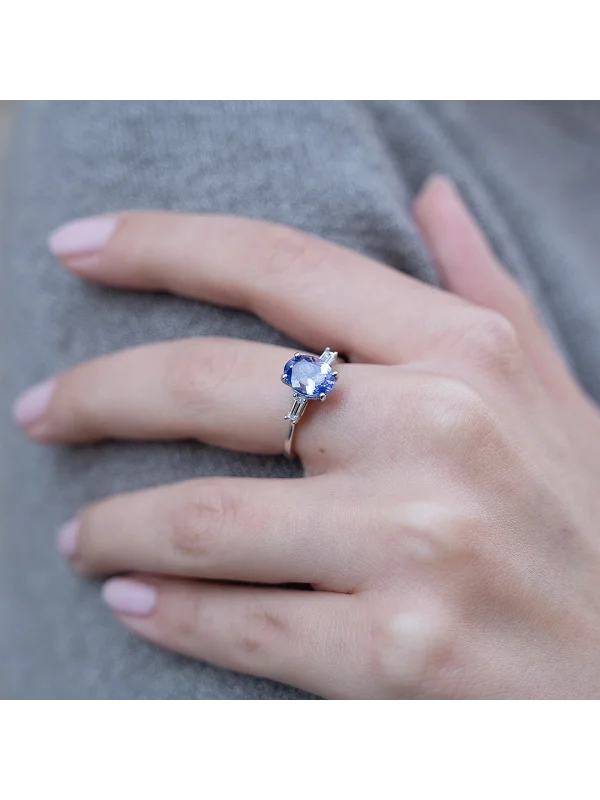 1,78CT JWD PIRLANTA TANZANİT YÜZÜK