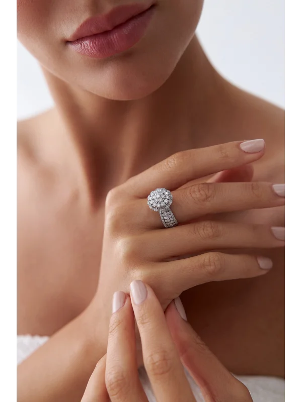 1,87 Ct F SI Pırlanta Tasarım Yüzük