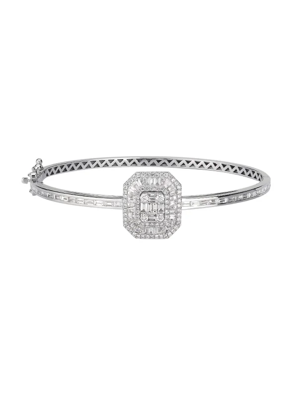 2.01 Ct F Si 11.09 gr 14 K JWD Pırlanta Baget Kelepçe